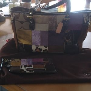 Coach tote and Matching wrislet